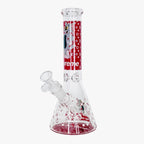 10" Cartoon Glow-in-the-Dark Glass Beaker Bong – 3-Piece Set