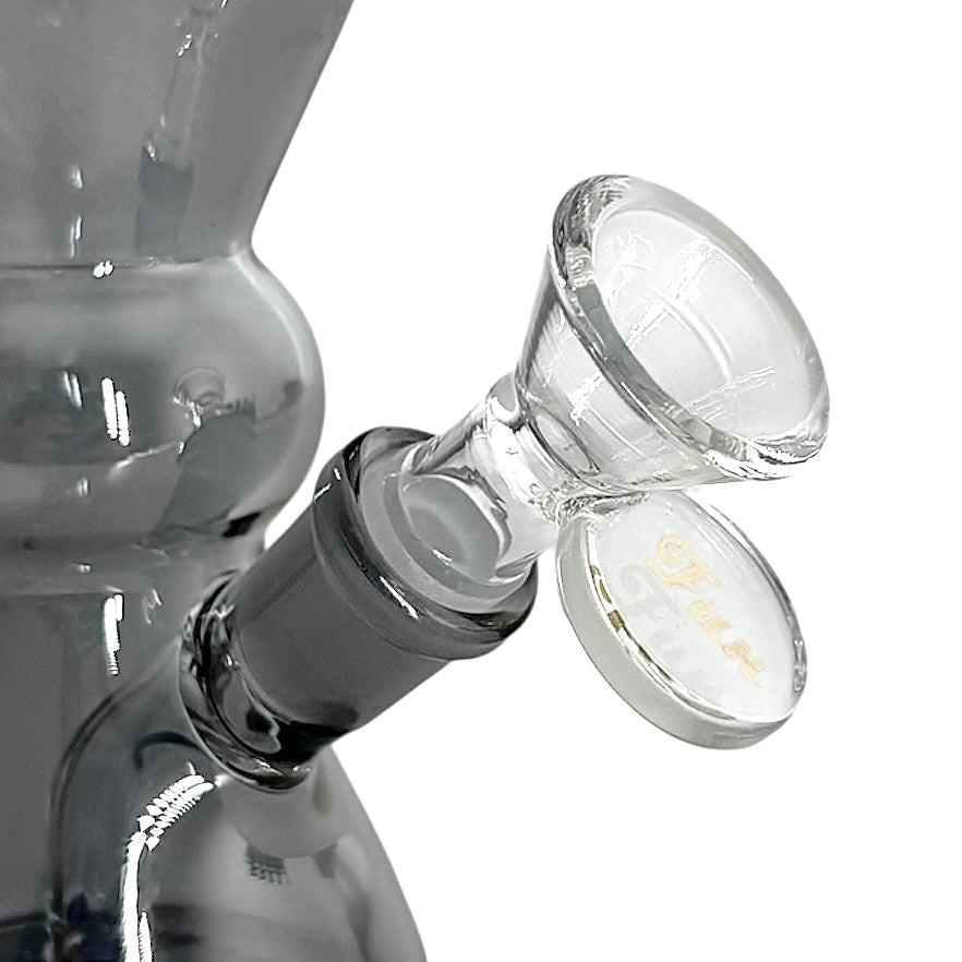 6" Hourglass Electroplate Glass Bong – Compact & Stemless