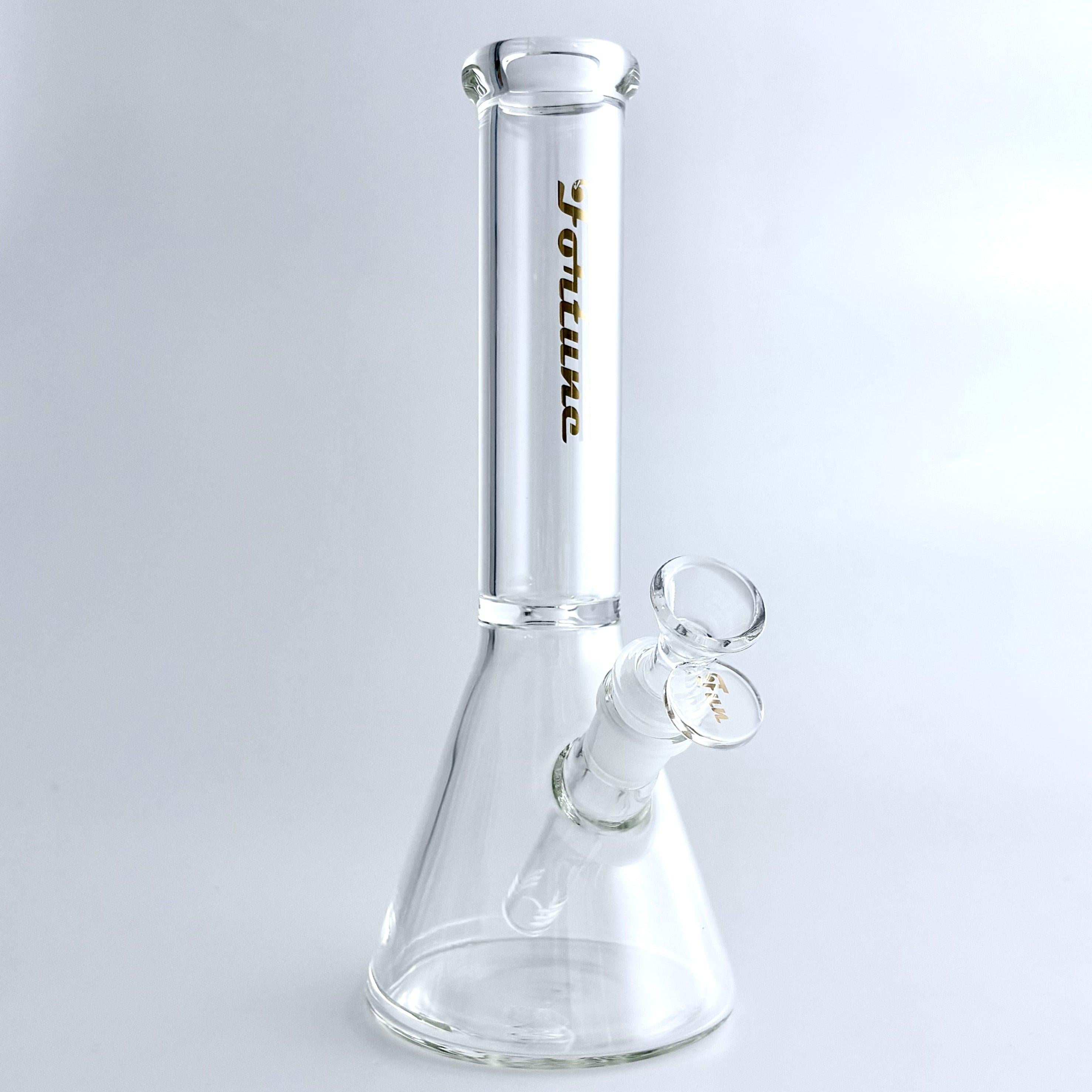 Fortune | 10" Clear Beaker Glass Bong – 5mm Thick