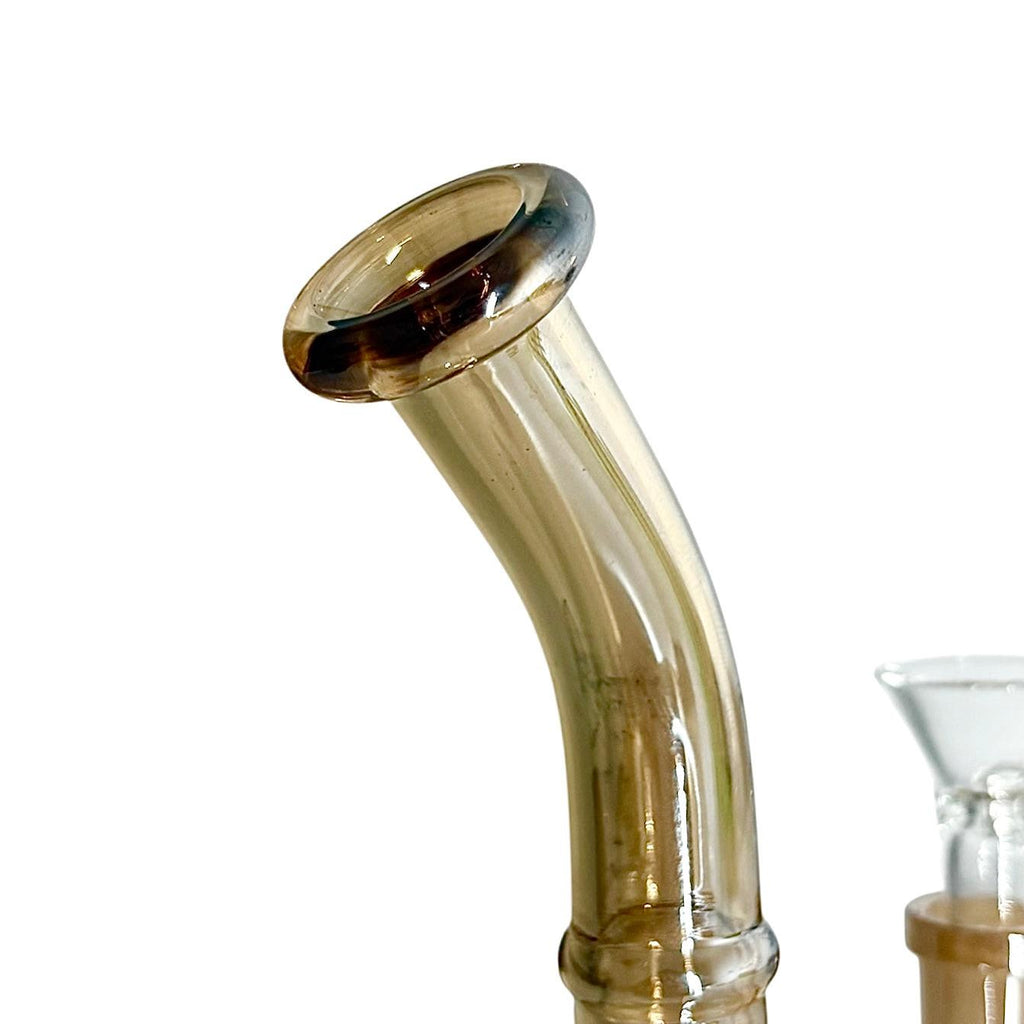 Fortune | 6-3/4" Ball Shape Electroplate Glass Bong – Compact & Stemless