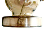 Fortune | 6-3/4" Ball Shape Electroplate Glass Bong – Compact & Stemless