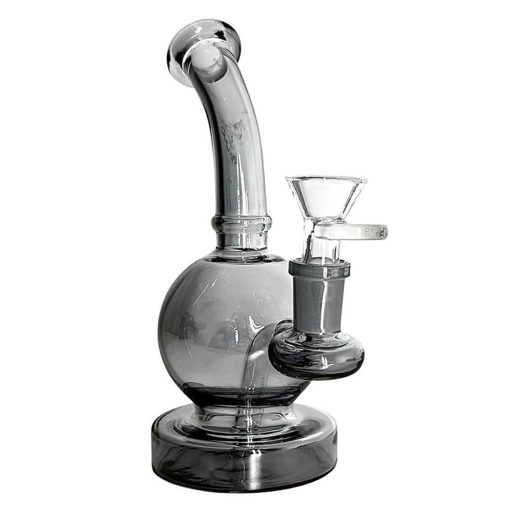 Fortune | 6-3/4" Ball Shape Electroplate Glass Bong – Compact & Stemless