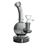 Fortune | 6-3/4" Ball Shape Electroplate Glass Bong – Compact & Stemless