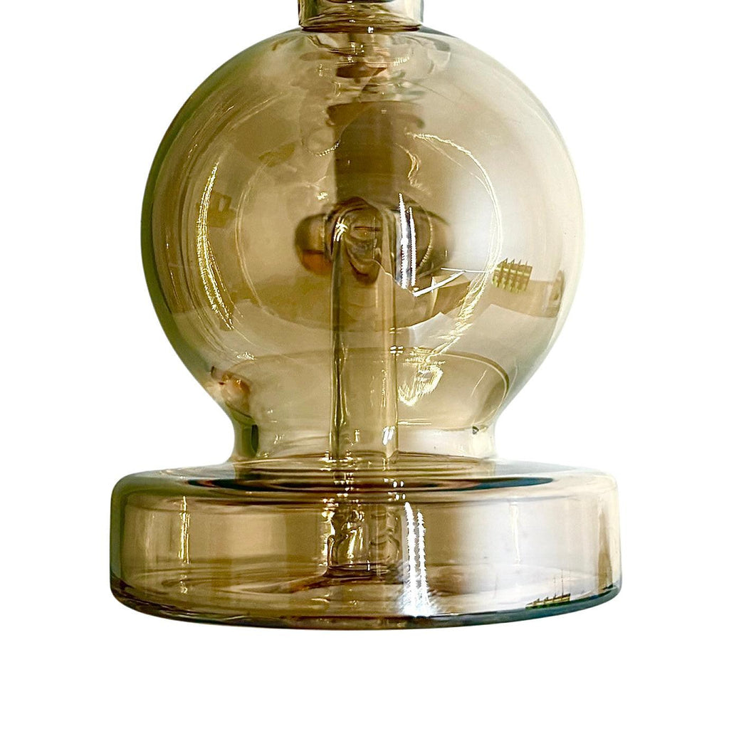 Fortune | 6-3/4" Ball Shape Electroplate Glass Bong – Compact & Stemless