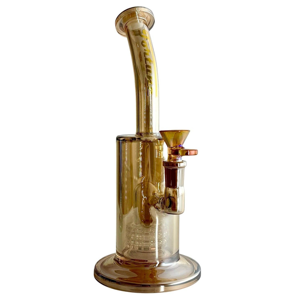 10" Electroplated With Perc Glass Bong