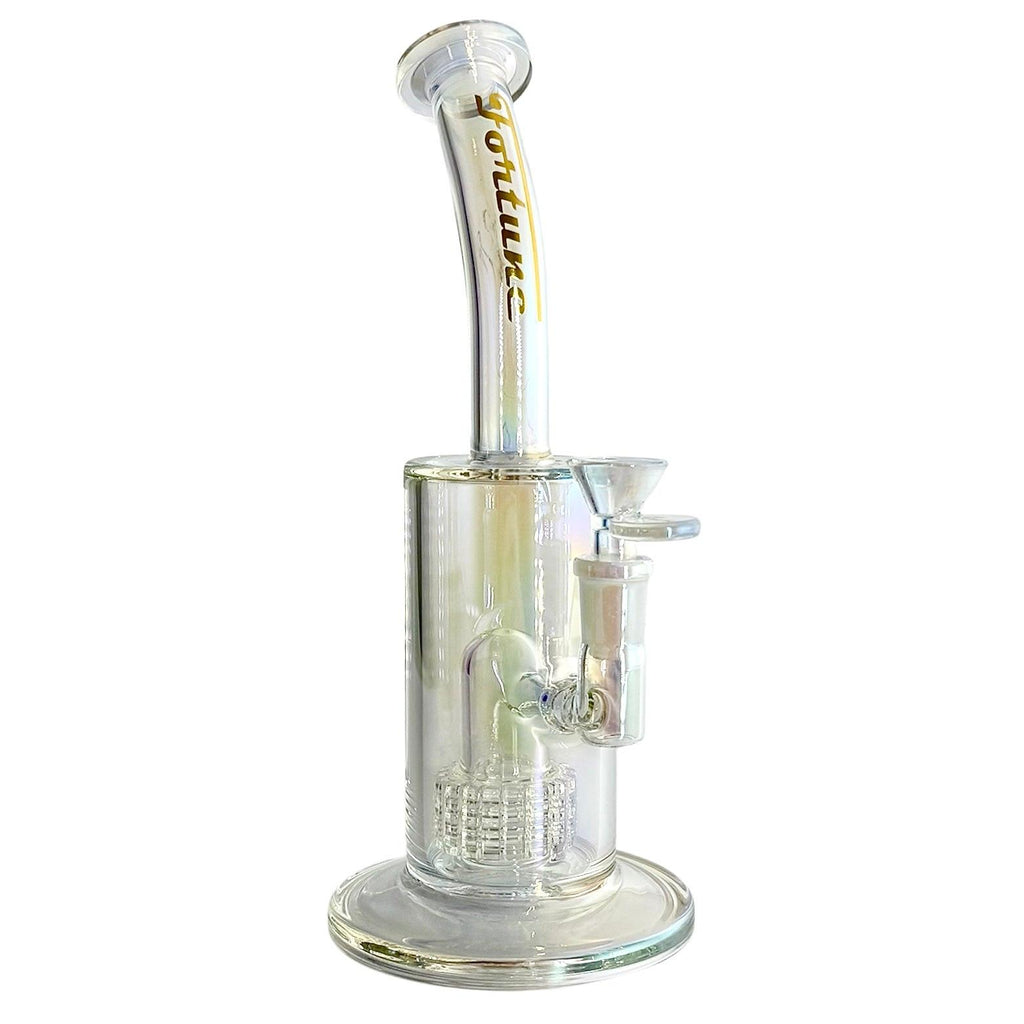 10" Electroplated With Perc Glass Bong