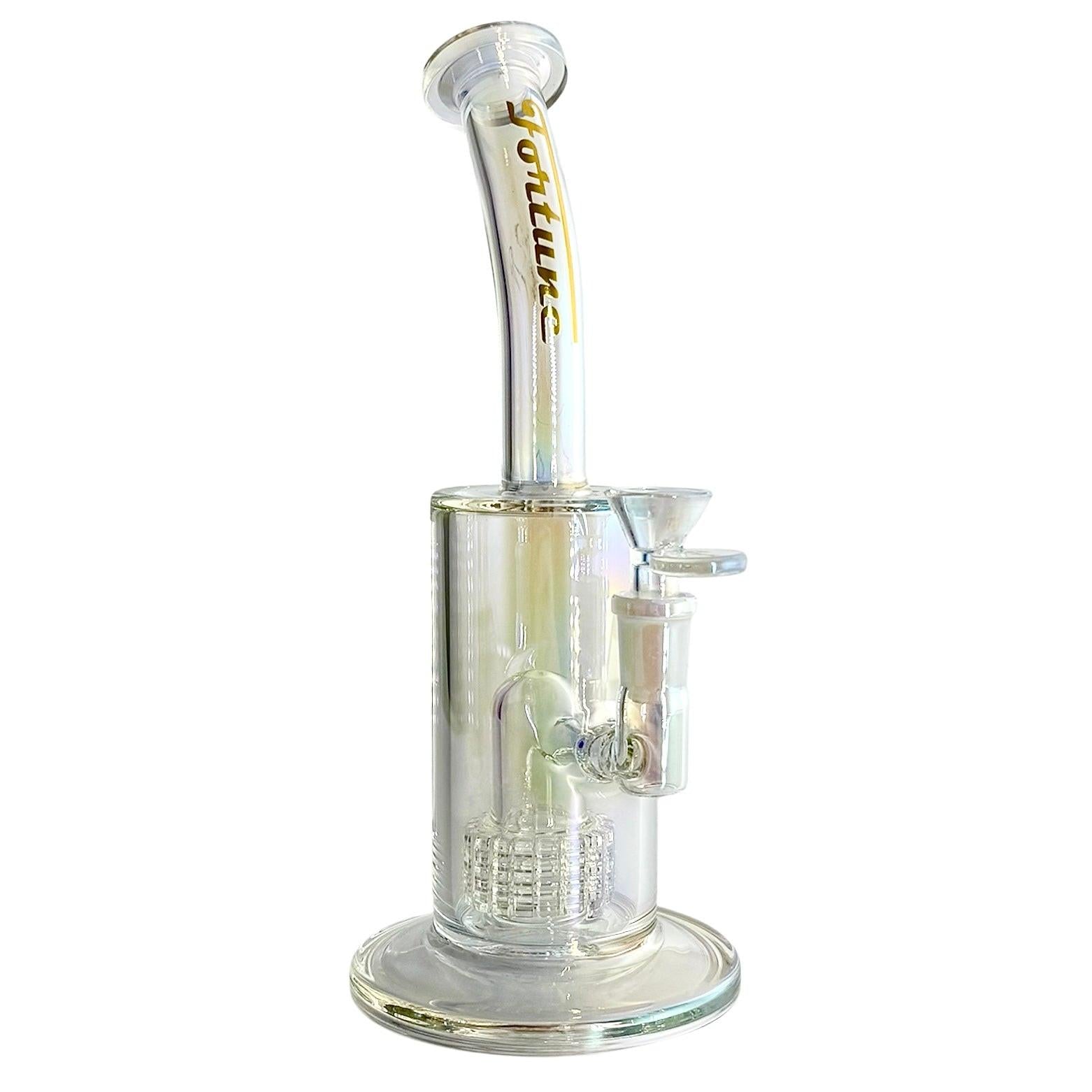 10" Electroplated With Perc Glass Bong