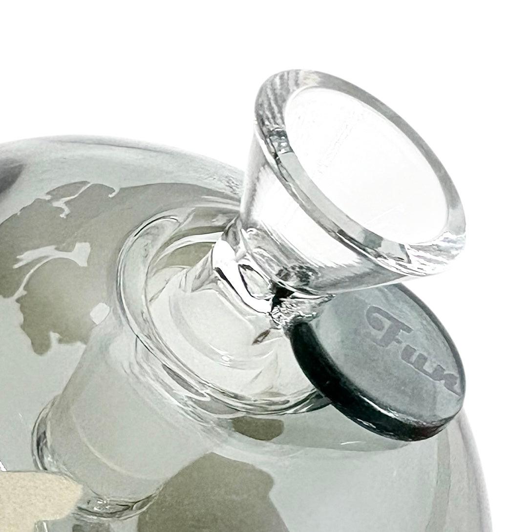 7-1/2" Globe-Shaped Glass Bong
