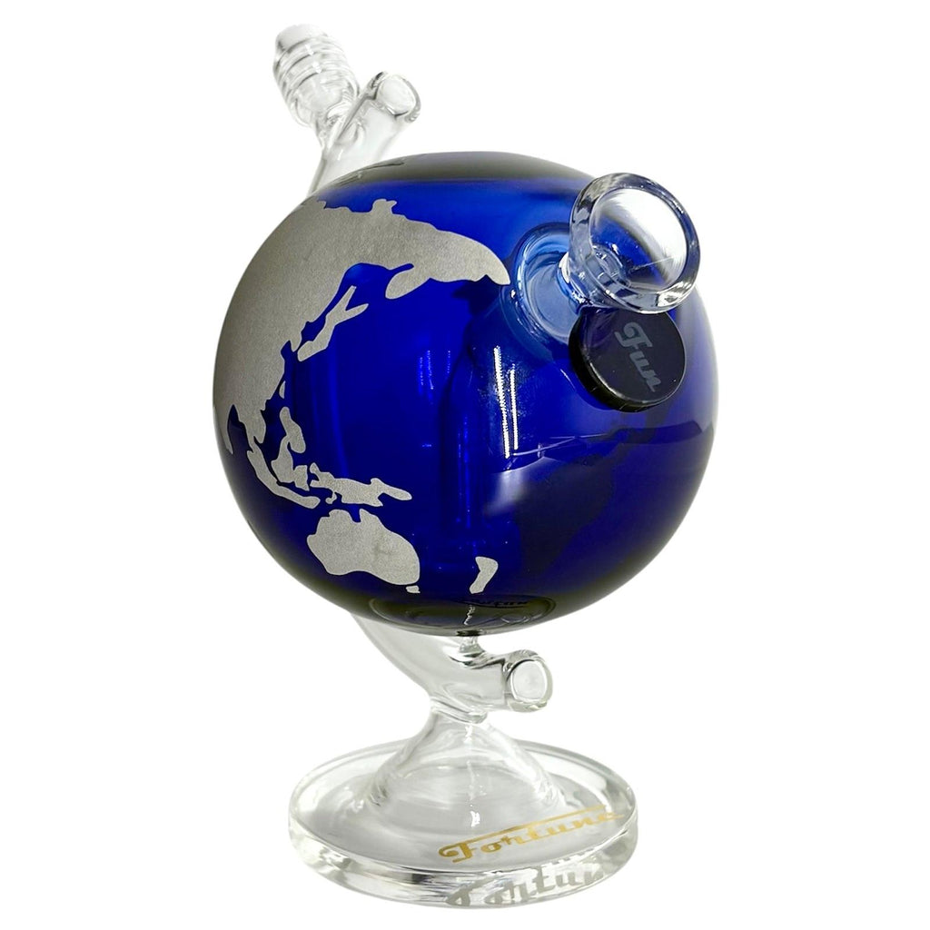 7-1/2" Globe-Shaped Glass Bong