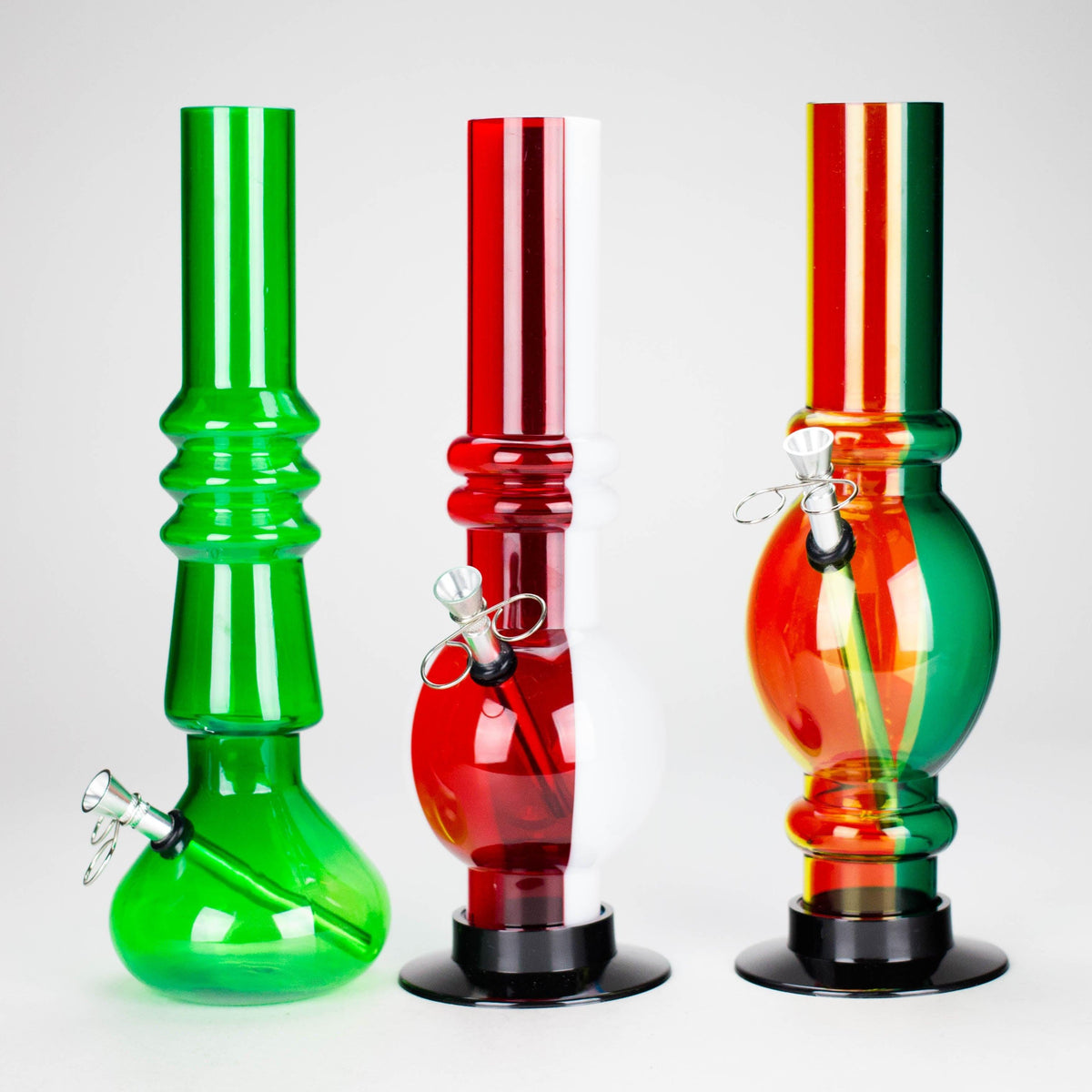 12" acrylic water pipe [FAK11] - Assorted Colors & Shapes Main image