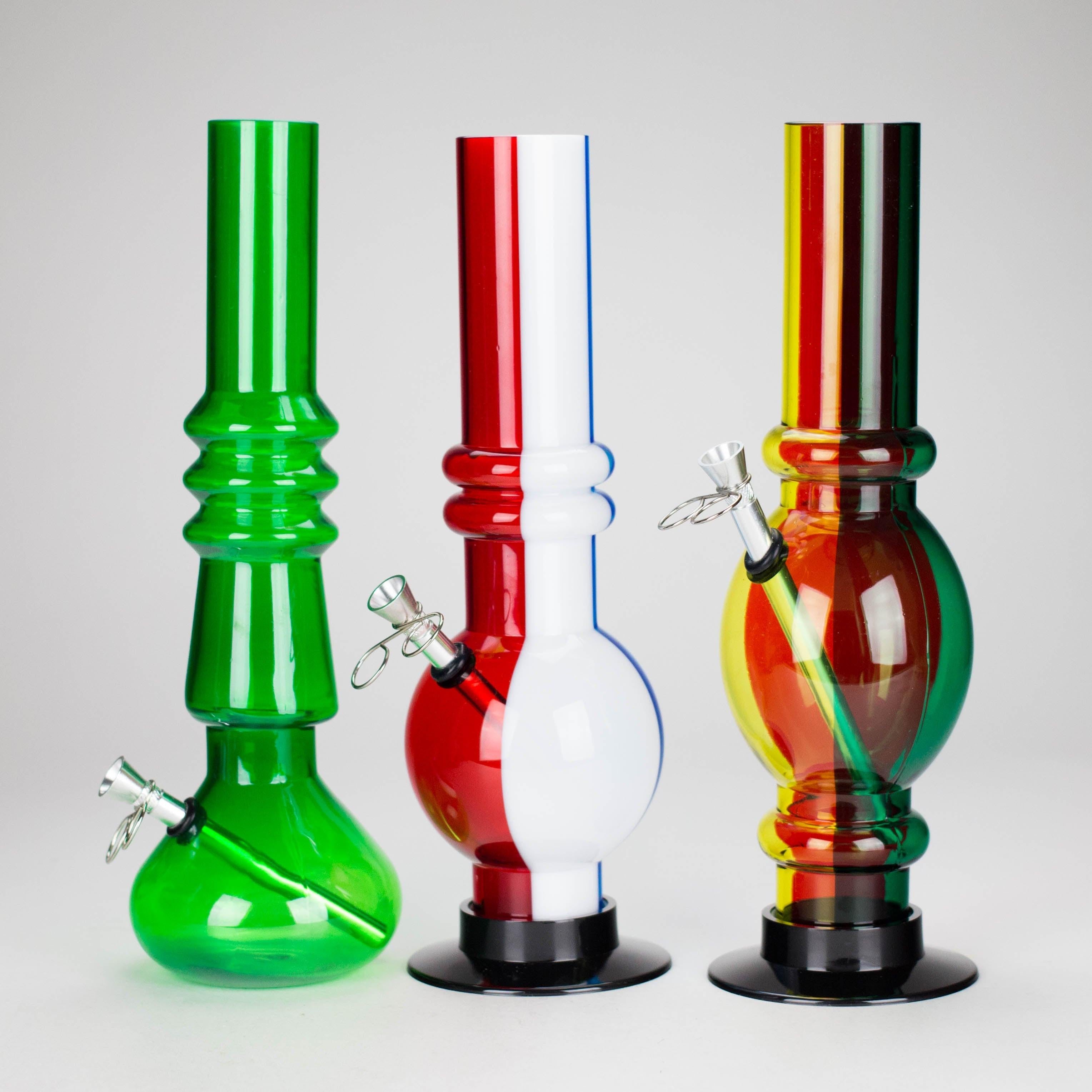 12" acrylic water pipe [FAK11] - Assorted Colors & Shapes Secondary image