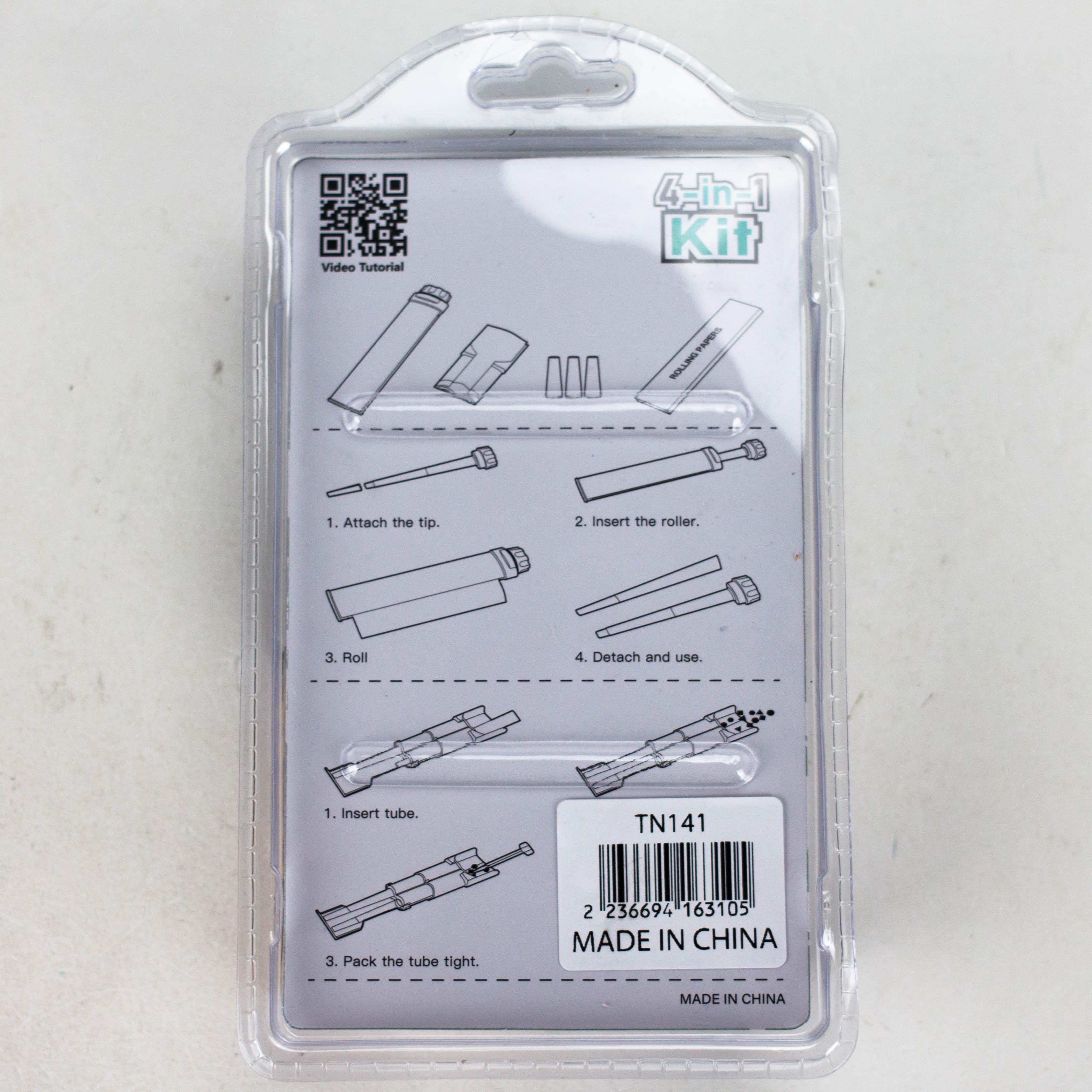 4-in-1 Paper Roller Set – Includes Roller, Rolling Papers, Tips & Tray