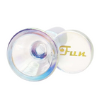 Fortune | Electroplated 14mm Joint Glass Bowl With Gold Logo