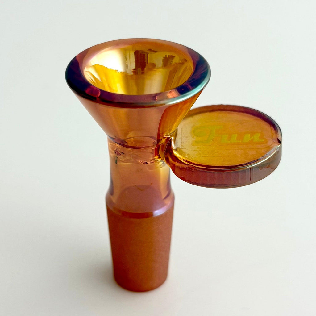 Fortune | Electroplated 14mm Joint Glass Bowl With Gold Logo