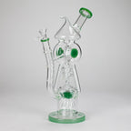 12″ Recycler Glass Bong – 5MM Thick Borosilicate with Coil Tube Design [C1575]
