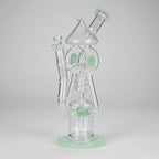 12″ Recycler Glass Bong – 5MM Thick Borosilicate with Coil Tube Design [C1575]