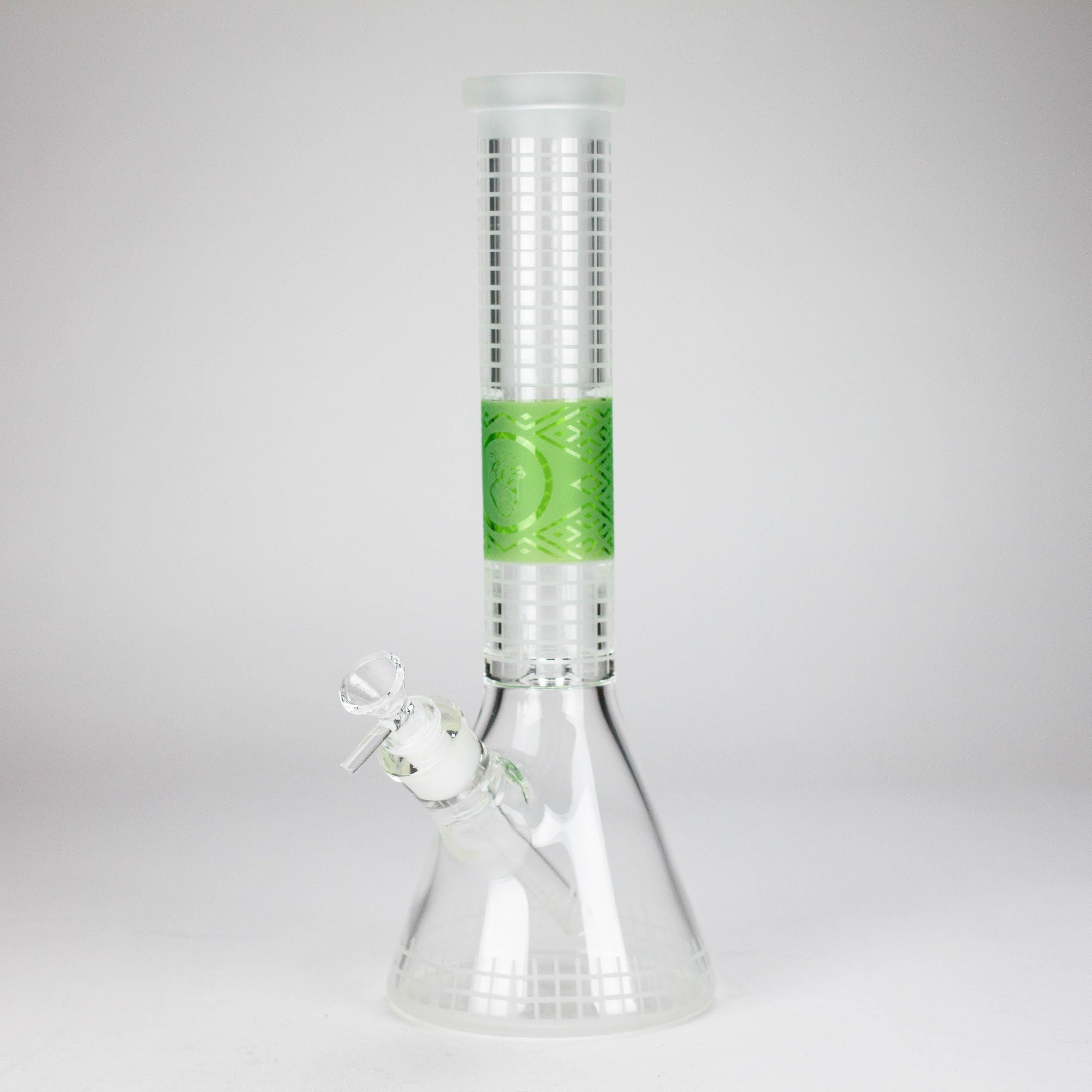 14" Beaker Base Glass Bong  [C1035-CC268]
