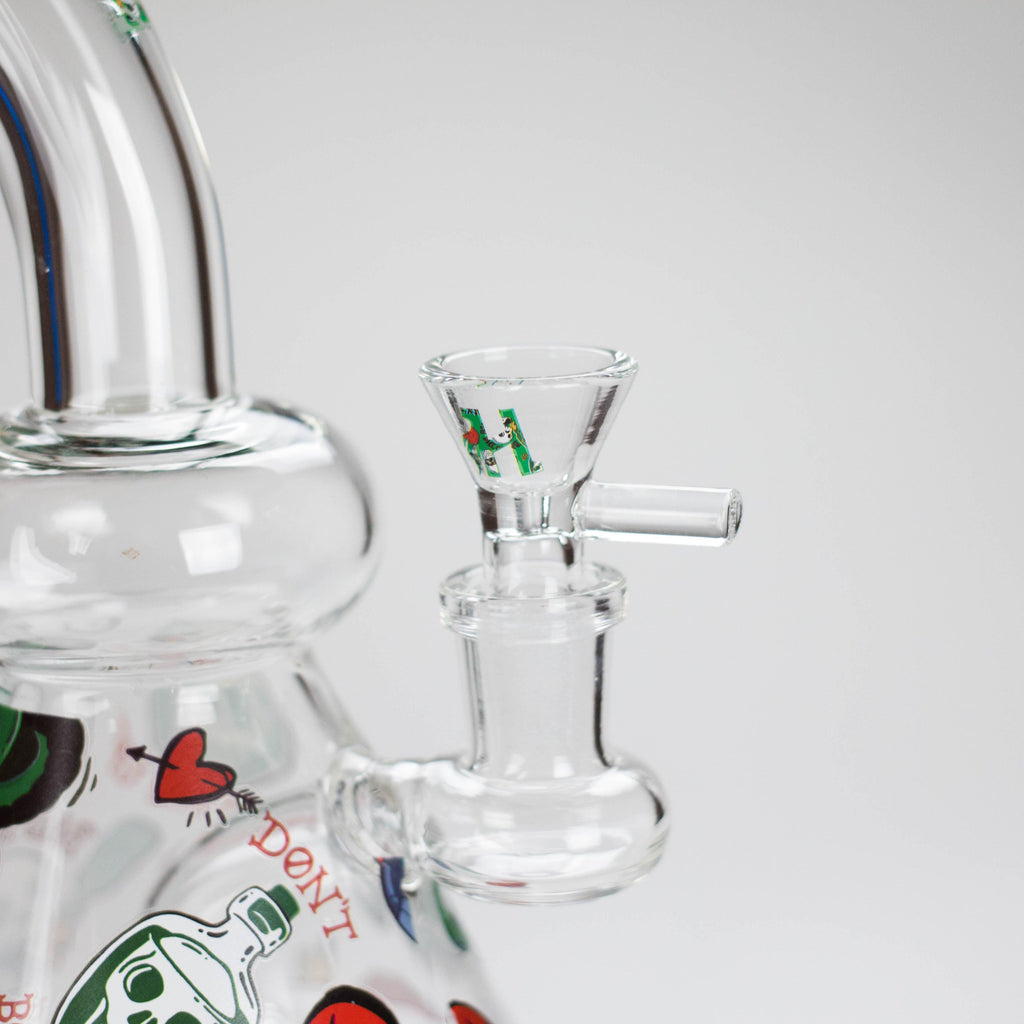 Haze | 8.5″ ROCK’N’ROLL Glass Rig – Teal (Mini-L)