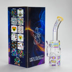 Haze | 9″ 420 Trip Glass Bong – Jade Yellow (Mini-B)