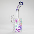 Haze | 9″ Skull Flower Glass Rig – Blue (Mini-M)