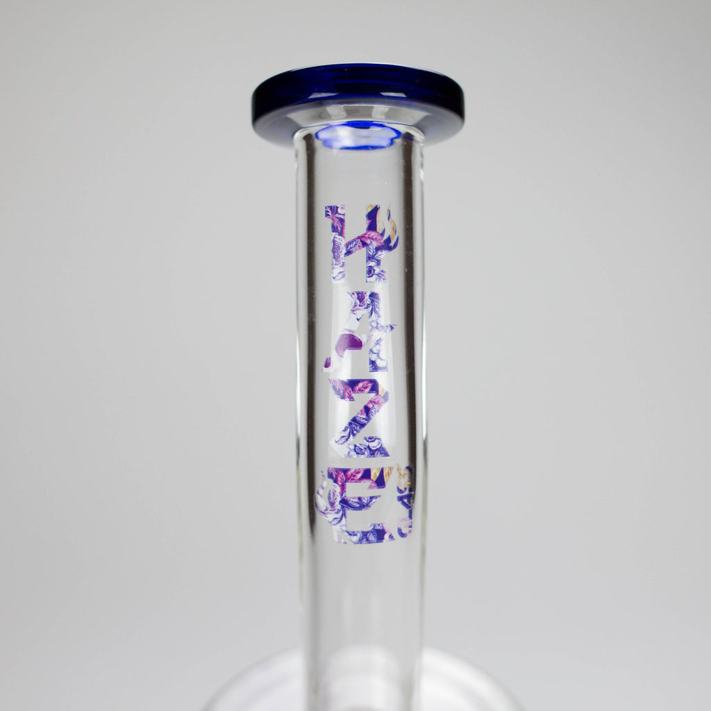 Haze | 9″ Skull Flower Glass Rig – Blue (Mini-M)