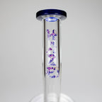 Haze | 9″ Skull Flower Glass Rig – Blue (Mini-M)