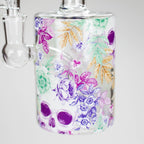 Haze | 9″ Skull Flower Glass Rig – Blue (Mini-M)