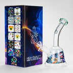 Haze | 8″ Kills Glass Bong – Teal (Mini-N)