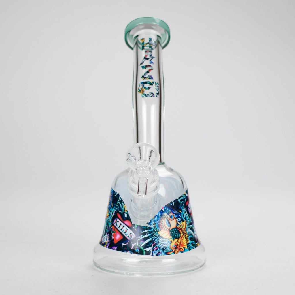 Haze | 8″ Kills Glass Bong – Teal (Mini-N)