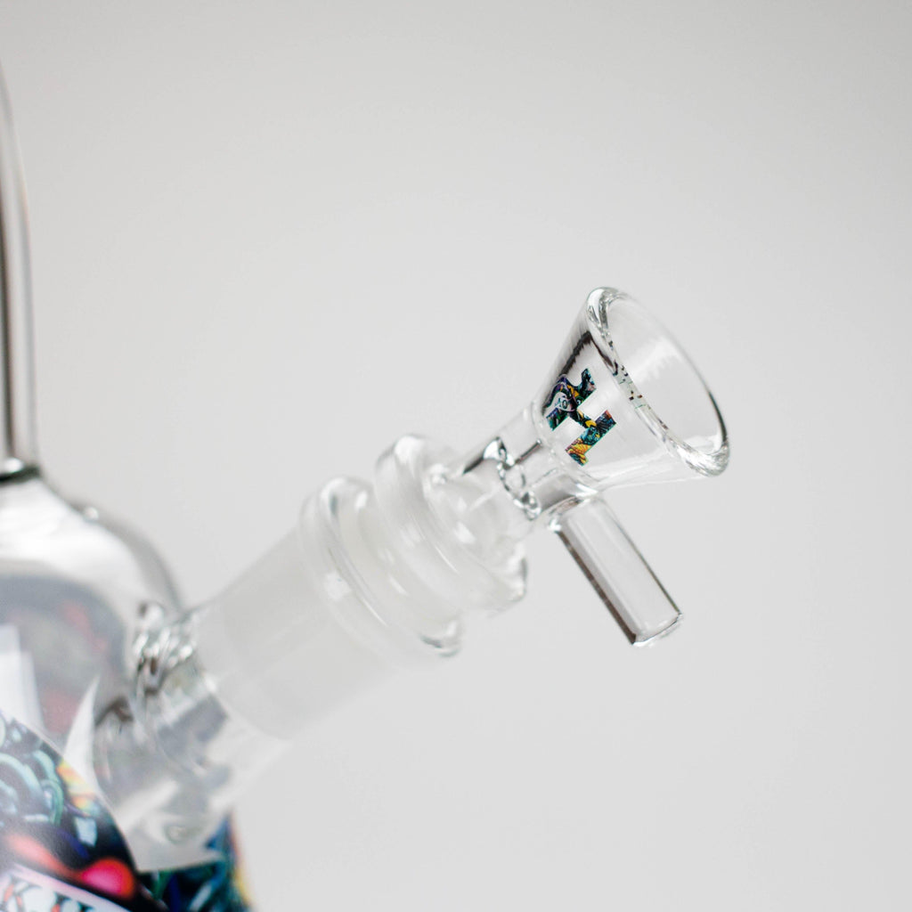 Haze | 8″ Kills Glass Bong – Teal (Mini-N)