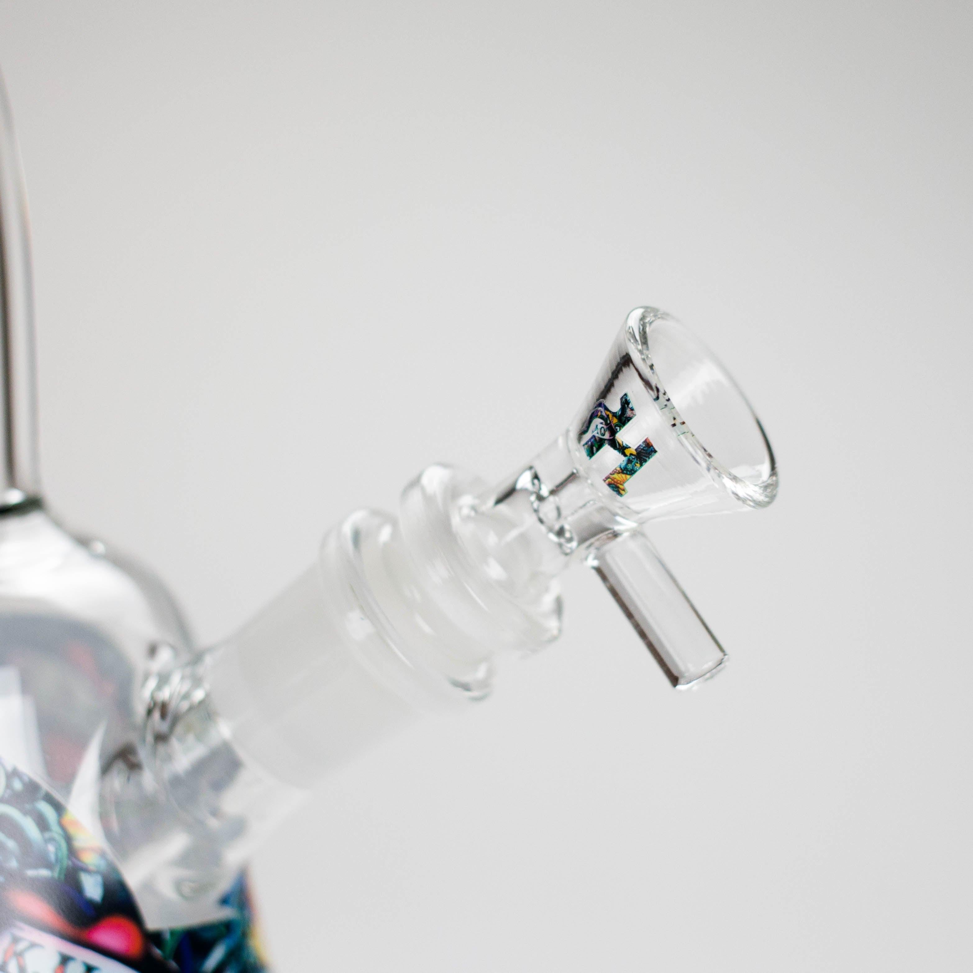 Haze | 8″ Kills Glass Bong – Teal (Mini-N)