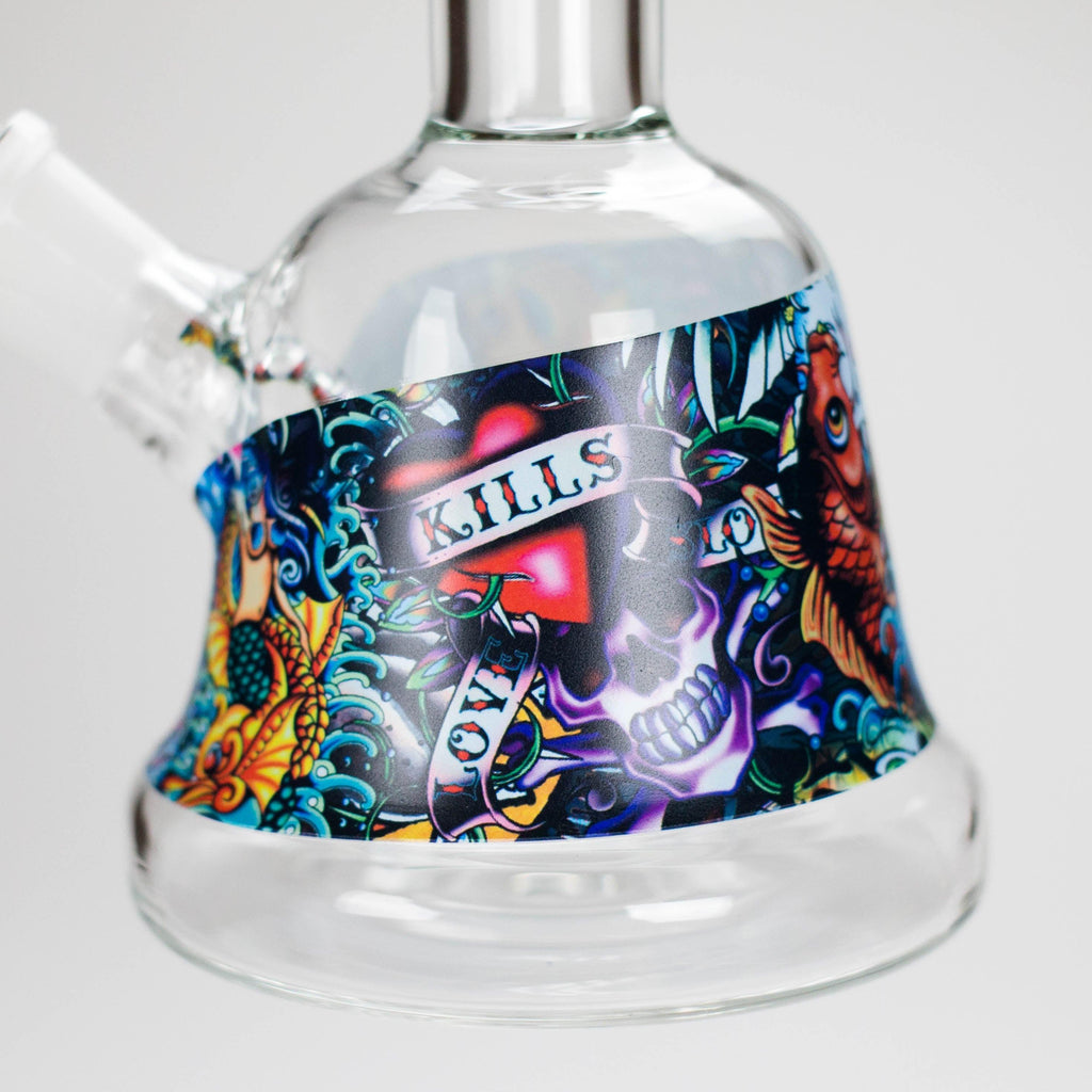 Haze | 8″ Kills Glass Bong – Teal (Mini-N)