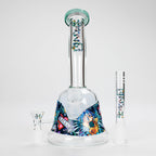 Haze | 8″ Kills Glass Bong – Teal (Mini-N)