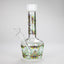 Haze | 9″ Leaves Dome Beaker Glass Bong – White (Mini-O)