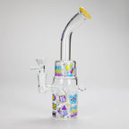 Haze | 9″ 420 Trip Glass Bong – Jade Yellow (Mini-B)