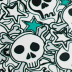 Haze | 9″ Skulls Bubble Glass Bong – Charcoal Black (Mini-P)