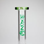 Haze | 9″ Heart Leaf Bubble Base Glass Bong – Teal (Mini-R)