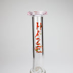 Haze | 10″ Skull & Red Roses Glass Bong – Pink (Mini-S)