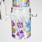 Haze | 9″ 420 Trip Glass Bong – Jade Yellow (Mini-B)