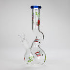 Haze | 9″ Smoking Zig-Zag Glass Bong – Blue (Mini-T)