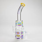 Haze | 9″ 420 Trip Glass Bong – Jade Yellow (Mini-B)
