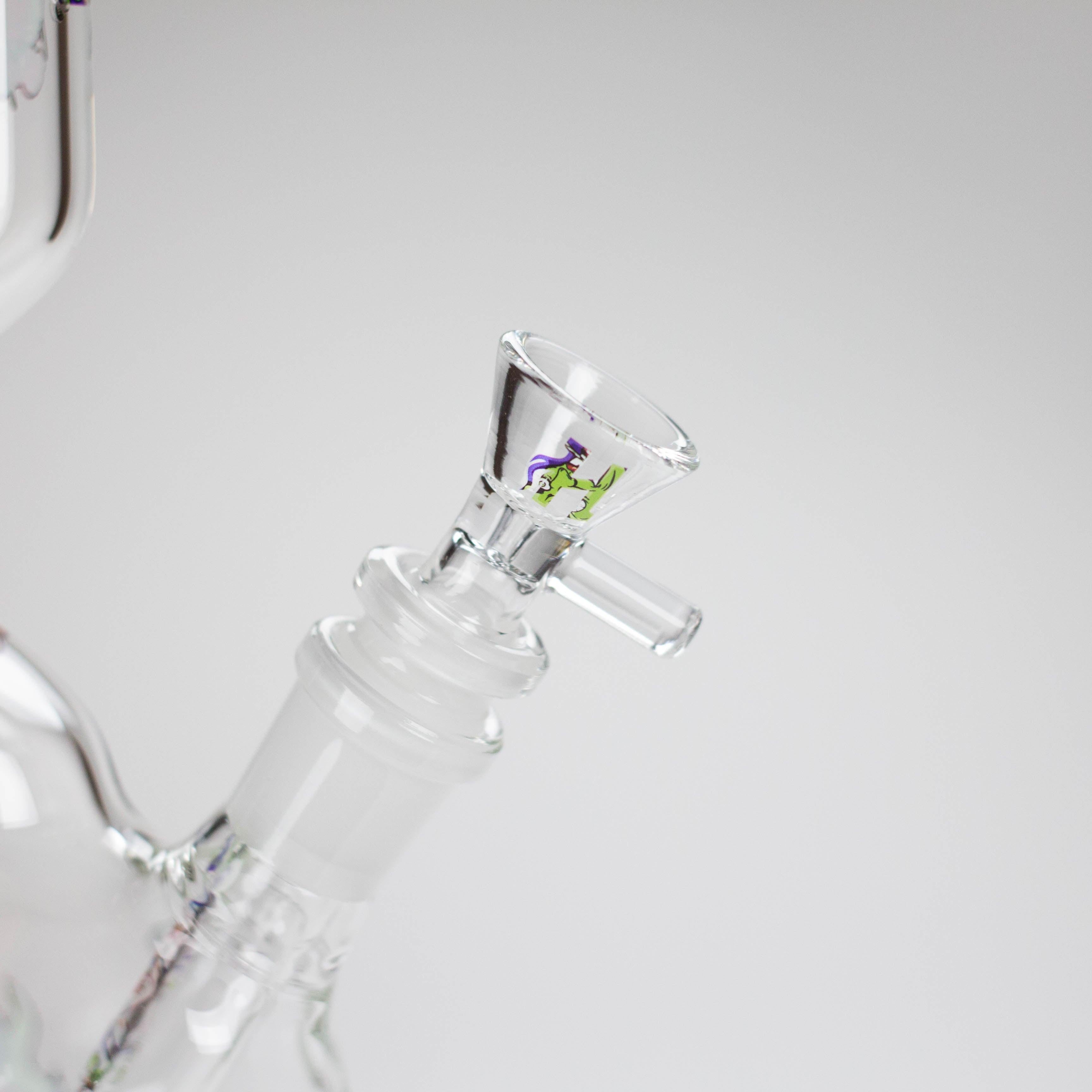 Haze | 9″ Smoking Zig-Zag Glass Bong – Blue (Mini-T)