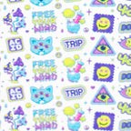 Haze | 9″ 420 Trip Glass Bong – Jade Yellow (Mini-B)