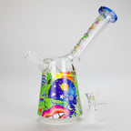 Haze 7″ Aliens Trip Glass Bubbler – Light Blue (Mini-C)