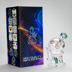 Haze | 6″ Rock Music Bubble Dome Glass Bong – Teal (Mini-D)