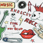 Haze | 6″ Rock Music Bubble Dome Glass Bong – Teal (Mini-D)