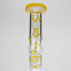 Haze | 8.5″ Weed Leaf Bent Neck Glass Bong – Jade Yellow (Mini-E)