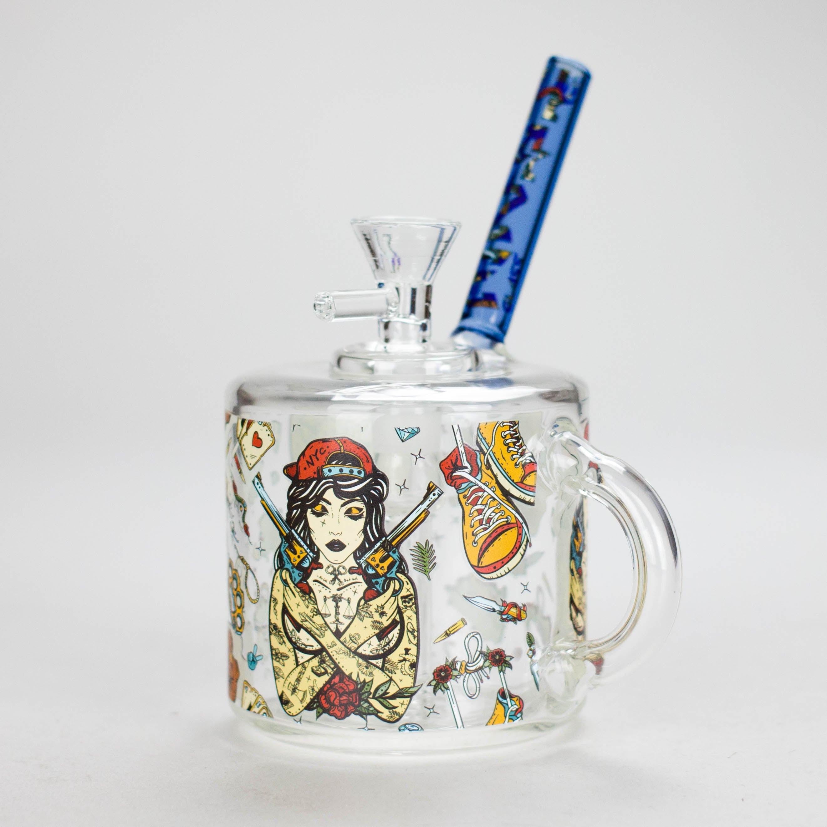 Haze | 6″ Coffee Mug Mini Bubbler – Blue (Mini-G) Main image