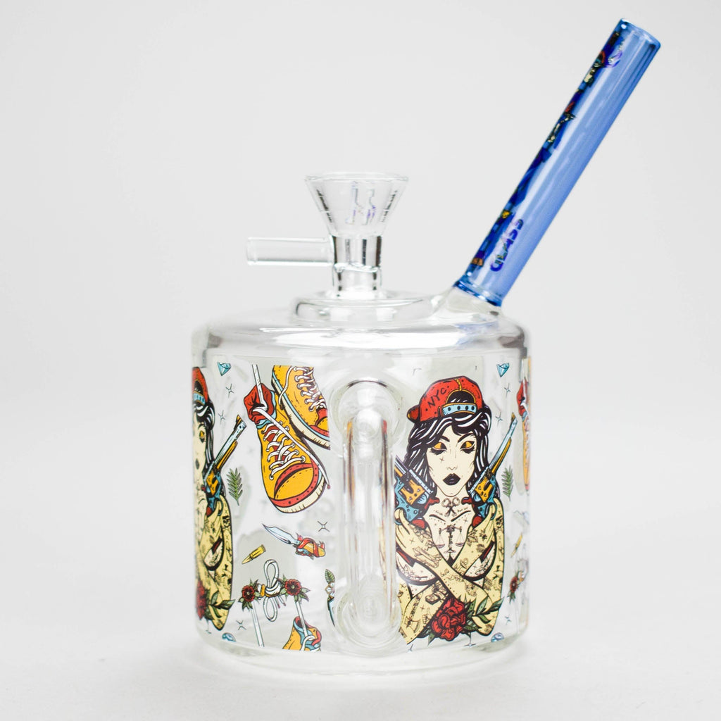 Haze | 6″ Coffee Mug Mini Bubbler – Blue (Mini-G)