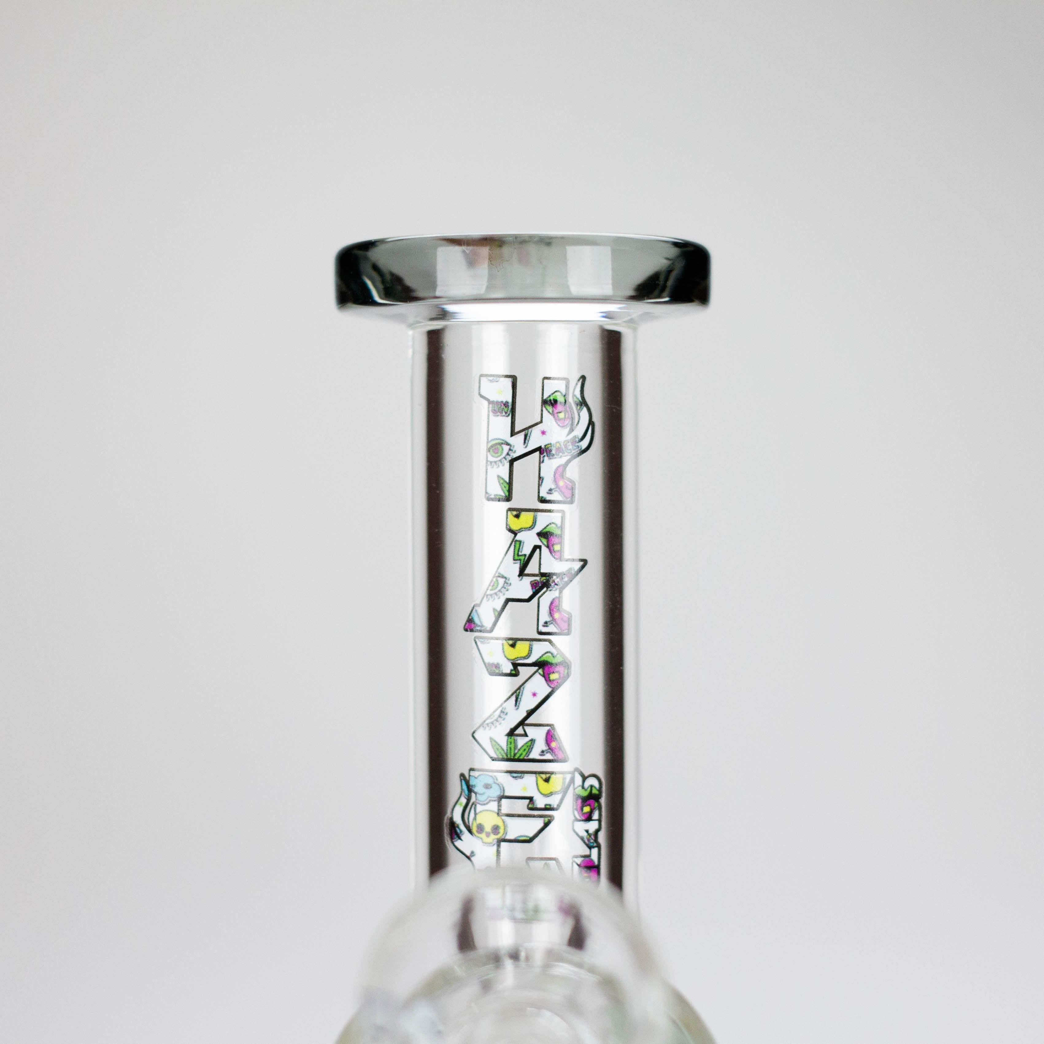 Haze | 7″ Skull Glass Bubbler – Charcoal Black (Mini-H)